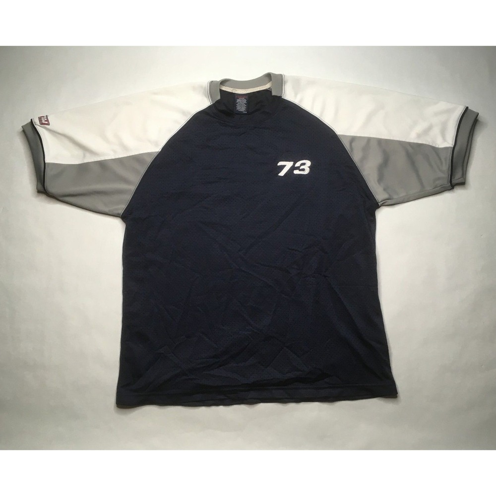 Tommy Hilfiger Jeans Mens Mesh Jersey Shirt 73,‎ Navy Blue, Large, RARE! P